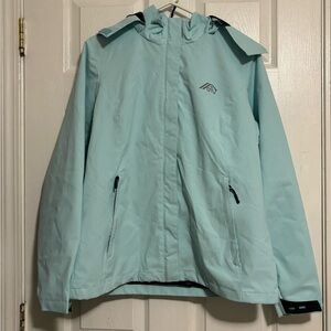 OTU Lightweight Waterproof Hooded Rain Jacket Size Medium Outdoor Raincoat Shell